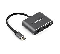 usb c multiport video adapter vga or mini dp - hdr 4k 60