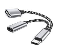 USB C OTG, Adaptador de teléfono Puerto de carga USB C con adaptador PD de 18 W Compatible con Samsung Galaxy S20 +, Switch, Google Chromecast con Google TV 2020 Pi-KVM, Impresora 3D, Google Pixel4 XL