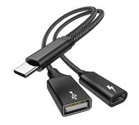 USB C OTG, Adaptador de teléfono Puerto de carga USB C con adaptador PD de 60 W Compatible con Samsung Galaxy S20 +, Switch, Google Chromecast con Google TV 2020 Pi-KVM, Impresora 3D, Google Pixel4 XL