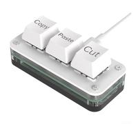 USB-C para mini teclado con 3 teclas programables, carcasa ABS e iluminación RGB para un rendimiento de entrada fiable en escenarios de uso diario (negro)