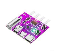 USB-C PD3.1 Lasttester Adapterboard con botones V+/V, 5 V-28 V, protocolo de carga rápida, disparador para fuente de alimentación, banco de energía para cargador, prueba de medición de tensión y