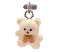 USB C Plug Cover - Cute Cartoon Bear Type C Dust Plug, USB C Dust Cover, Dust Plug Charm, Type C Mobile Phone Port Protector, Plugs Pendants for Type-C Port Device