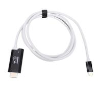 USB C Portable game console TV Adapter, 100W High Speed Portable Portable game console with 2 Durable Accessories Length Approx 2m 4K at 144Hz Fit for Converter 2 2017 Oled (Black and white)