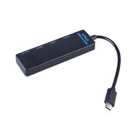 USB C Portátil a Concentradores 3 USB2.0 + 1 Puerto Tipo para Conectar Teclados De Impresora Intermitente a Concentradores De Computadoras Portátiles