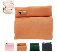 USB-C Rechargeable Hand Warmer, Fast Heating & Portable Pocket Warmer, Skin-Friendly Soft Touch for Winter, Outdoor Activitie, Camping, Office, and Travel (Orange)