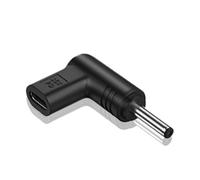 USB C to DC - 15V Male to DC Female Adapter | UsЬ-c PD Charging Converter with 6 DCTips - PVC Black Connector | Power Bank Router Modem Energy Storage Supply Compatible