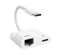Usb C To Ethernet Adapter, Usb Type C To Rj45 Gigabit Ethernet Lan Adapter with 60w Charger, for /p Tw