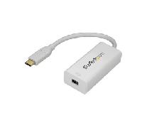 StarTech.com Adaptador USB C a Mini DisplayPort - 4K 60Hz - Blanco - Adaptador USB 3.1 Tipo C a Mini DP - Versión Mejorada es CDP2MDPEC