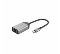 USB C to RJ45 Network Adapter Hyper HD425B Silver