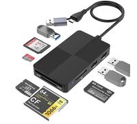 USB C USB 3.0 Lector de tarjetas Multi, 8 en 2 SD Lector de lector de tarjetas para SD/TF/CF/XD/MS/Micro SD/USB 3.0, Leer 8 puertos para SDXC SDHC CFI Micro SDXC/SDHC MS,para Windows/Mac/Linux/Android