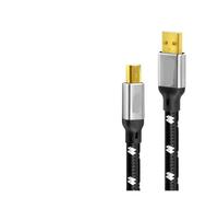 USB Cable Quality 6N OFC silver Type A to B Hifi Data audio digital For DAC(1m)
