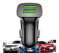 USB Car Charger - 5V 3.1A Twin Port Adapter Plug for Vehicle Accessory