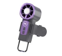 Usb Car Clip Fan - Ventilador de refrigeración ajustable de 199 niveles, fuerte flujo de aire circulador, ventilador portátil recargable con gancho para coche, viaje, camping, verano, uso en la playa