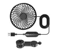 USB Car Fan, Backseat Headrest Cooler, 4.84 Inches Quiet Three Speed Automotive & Air Circulation Device, Compact Ventilation Solution for Sedan, Vehicle, Van, Truck, and Auto RV