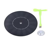 USB Car Fan | Solar Powered & Rechargeable 5W Ventilator | Reduces Car Scents/Smoke/Heat | 6000mAh Battery, 1W Fan for Ventilated Atmosphere