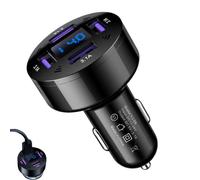 USB Car Phone Charger - Fast Charging Mobile Phone Adapter with 4 Ports
