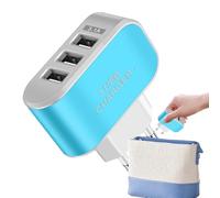 USB Charger Cube, Bloque de Cargador de Carga rápida,Brillante 3 Bloque de Cargador USB | Puertos múltiples Inteligentes, Cargador portátil de Adaptador de Pared para Laptop