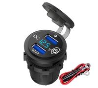 USB Charger Truck, Port Fast Charging Adapter, Car Charger Socket, 23,62 pulgadas Digital Voltmeter Display Compatibility Ideal, RV and Marine Size as Shown