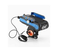 Usb Charging Bicycle Light Four-in-one Horn Light Head Bracket Double Head Light Charging And Discharging One Turnable Light Charging Treasure (