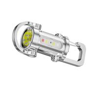 USB Charging Key Chain Flashlight - All-Weather Mini LED Torch | Bright Waterproof Survival Equipment for Outdoor Use, Camping Hiking Fishing Mountaineering | Portable Keychain Light for Men Women Fam