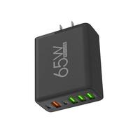 USB Charging Station - 6-Port Charging Hub, multii Device Adapter | 4 USB Port 65W, 2 Type-C Wall Charger, High-Speed Plug, Compact powes Dock, Portable Chargings Station for Smartphones, Tablets