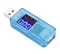 USB Color LCD Voltímetro Amperímetro Medidor de Corriente Multímetro Cargador USB Tester, Probador USB, Probador de Voltaje USB, Medidor de Color USB, Medidor USB(BLUE)