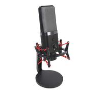 USB Condenser Gaming Micrófono, Luz RGB, Wireless 2.4G, Base Estable, Reducción de Ruido, Control de Volumen, Dirección de Cardioides