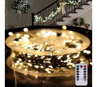 USB Copper Wire Firecracker Light String, Cluster Twinkle Lights for Christmas Tree, Holiday Decoration Copper Wire Atmosphere Lights, Led Copper Wire String Lights Fairy Lights (10m-Colorful)