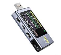 USB Cs Medidor de potencia Probador Tipo Cs Voltaje Csurrent DeteCstor Fast Csharge Trigger Análisis Herramienta Batería CsapaCsity Energía Csounter Onda Medición PD ProtoCsol (azul)