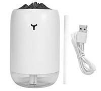 USB Desktop Humidifier | 260ml Large Capacity for Bedroom/Office/Nursery | Quiet Mist & Night Glow | Portable Atmosphere Diffuser with Leak - Proof Design (White)