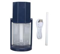 USB Desktop Humidifier with Colorful Ambient Illumination | Portable Small Humidifier for Car/Home/Office | 360° Swinging Head, Auto Hydration, Quiet Function (Blue)