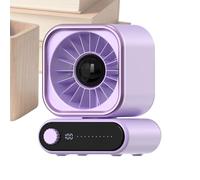 USB Desktop Oscillating Fan - Auto Shaking Wide-Angle Tabletop Cooling Gadget, Small High-Power Personal Air Circulating Fan for Bedroom Nightstand, Office Dormitory & Travel