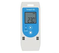 USB Digital Temperatura Humedad Data Logger Pantalla LCD Monitor RH reutilizable con informe PDF para almacenamiento de cadena fría de almacén -30 ℃ a 60 ℃