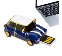 USB Drive, Vintage Car Design, 0.94x1.77in Portable Storage Disk, Compact Retro Style, Secure Data Transfer for TV Backup, Game Files, Music, Photos, Camera, Computer Use