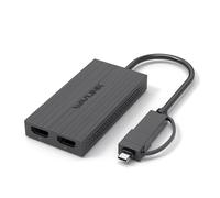 USB Dual HDMI 4K/60Hz USB-C HDMI Negro 10x5x1,5 cm