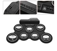 USB Enrollable, Juego Electrónico 7 Almohadillas 5 Afinaciones 8 Demostración M Almohadilla de Práctica Silicona E Ic Batería Canciones 3 Ritmos Ion Portátil