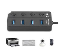 USB Extension Hub - Dispositivo de transmisión de datos de 4 puertos, USB Memory Hub - For Busy Professionals, College Students, Technology Entusiasts, Home, Dorm, Content Making, Video Editors, Music