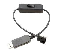 USB Fan Controller - 3 Pin 4 Pin PWM USB Converter Compact Wind Speed Regulator For Cooling Fan Adjustment | Desktop Computer FansAdapter | Portable Cooling System Accessory For PC Car Maintenance And
