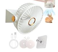 USB Fan for Pet Cage: Operating via USB-rechargeable power, this Pet Cage F