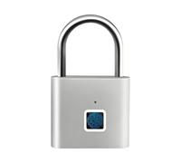 Usb Fingerprint Lock, Smart Gym Padlock System, Rechargeable Biometric Security Device, Zinc Alloy Build Structure, Modern Anti Theft Design Style, Outdoor Use for Shed Fence
