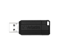 Verbatim PinStripe - Unidad USB de 64 GB - Negro