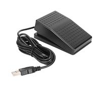 USB Foot Pedal FS2 P, Single Foot Pedal with USB A Interface, Programmable Keyboard Game Action Controller, Customized Functions for Gaming Transcription Use