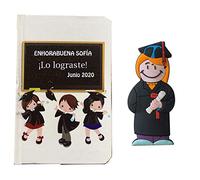 USB graduacion Chica 16Gb con libreta Personalizada con el Texto Que Quieras. Regalo Graduada