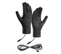 USB Heated Gloves, Screen Touch Winter Mittens, 3 Mode Thermal Hand Warmers, 8.27x4.33 inches Windproof Snow Gear for Cycling and Skiing, Hiking Driving Snowboarding Outdoor Cold Weather Protection