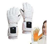 USB Heated Gloves - Winter Electric Warming Mittens | Windproof Thermal Plug In Gloves Fast Heating Comfortable Breathable Design for Running, Commuting or Adults Use