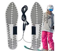 USB Heated Insole, 5V Rechargeable Foot Warmer, Electric Thermal Shoe Insert, 2.36 * 8.07 inches Cozy Heat Pad for Winter Outdoor Activities, Hunting, and Fishing