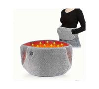 USB Heated Waist Belt with Hand Warming Pocket Self-Heating Belly Warmer 3-Speed Temperature Control
