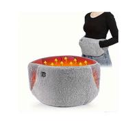 USB Heated Waist Belt with Hand Warming Pocket Self-Heating Belly Warmer 3-Speed Temperature Control