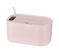 USB Heated Wipes Dispenser, Even Heating Wet Wipes Box with Temperature Display, Portable Baby Wipe Warmer for Home, Nursery, and Travel, 8,46 x 5,12 x 4,53 in Pink Green
