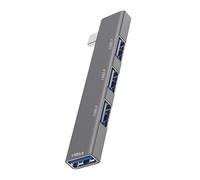 USB Hub 4-Port Splitter - Portable Multiport USB Adapter for Desktop